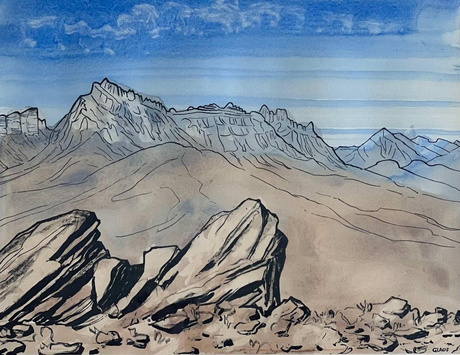Glaus Alfred, «Alpenkette» 643