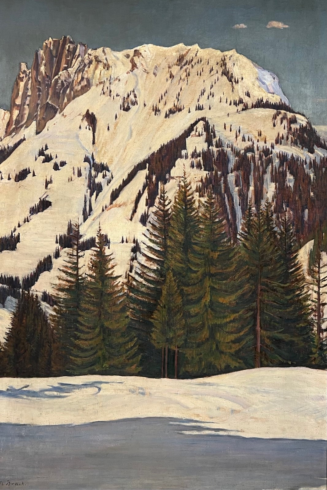Brack Eugen Max, «Bergfluh im Winter» 719