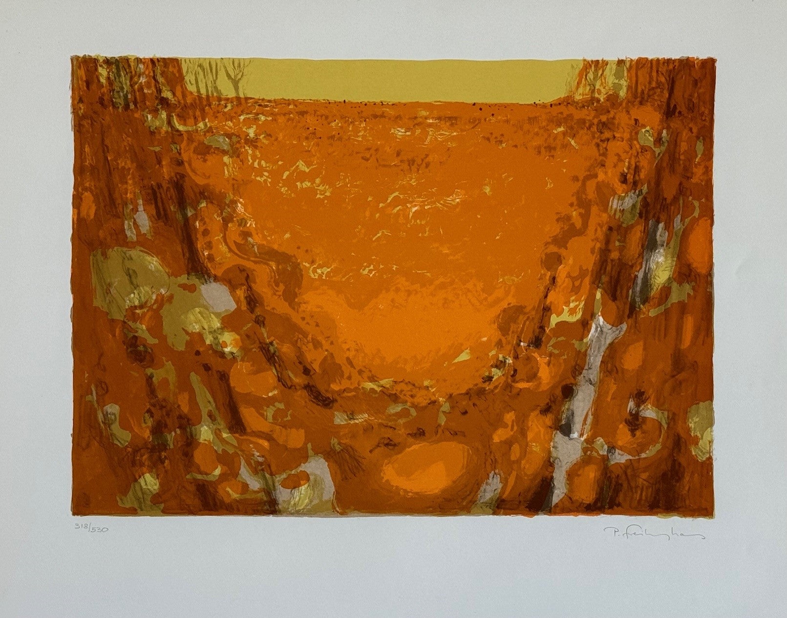 Freiburghaus Paul, «Komposition in Orange» 798 (bereits verkauft)