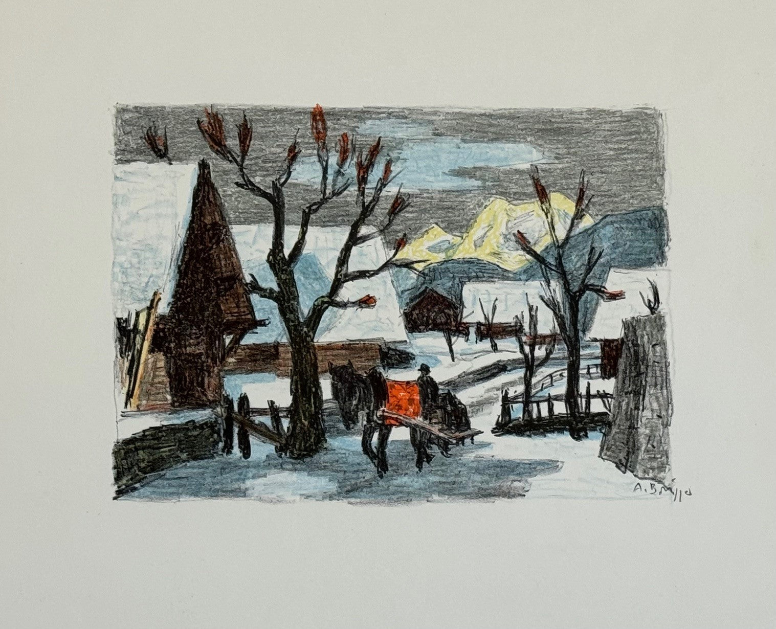Brügger Arnold, «Fuhr im Winter» 803  (bereits verkauft)
