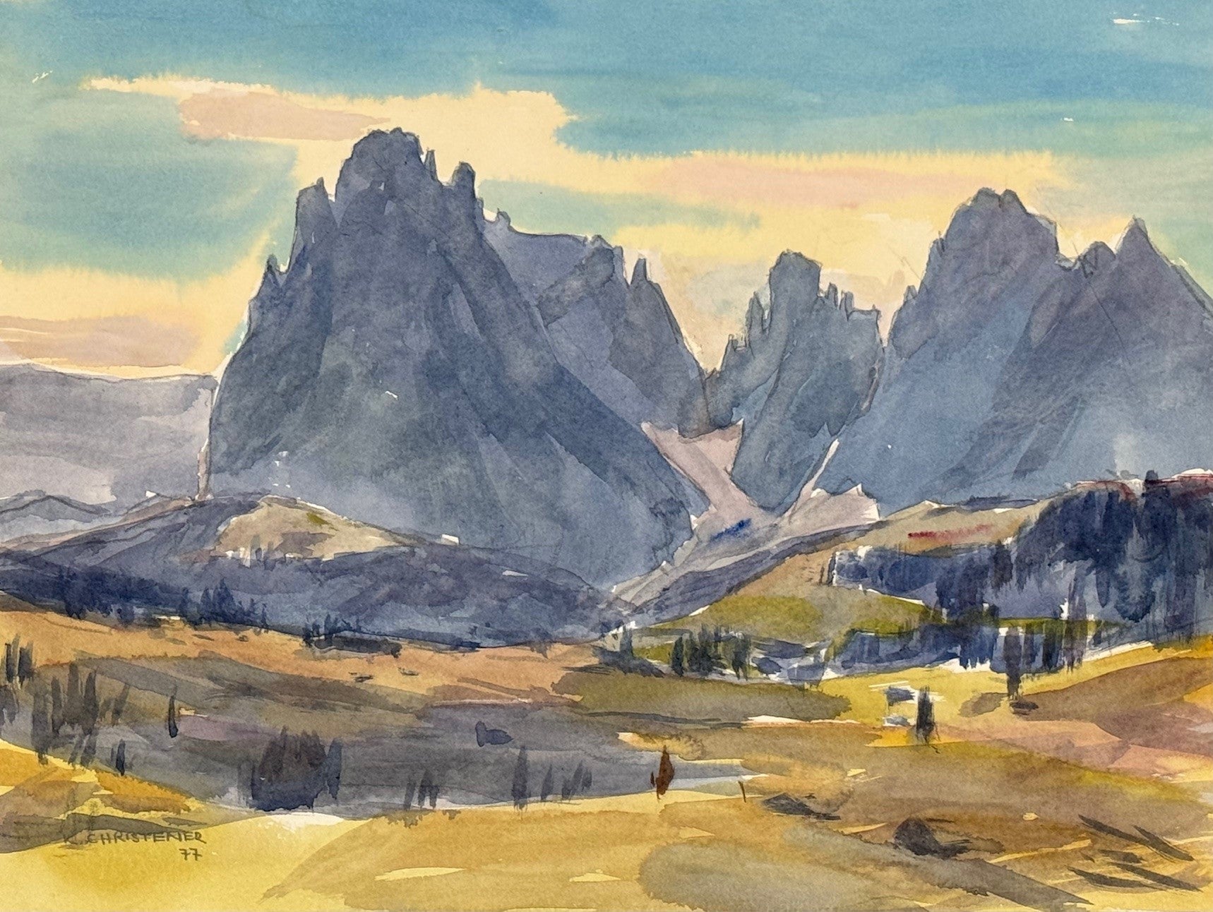 Christener K., «Langkofel-Gruppe, Dolomiten 1977» 844 (bereits verkauft)