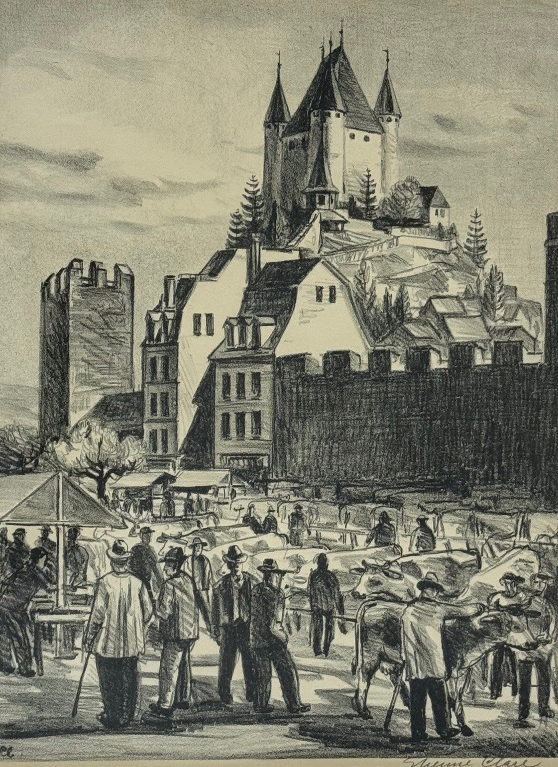 Clare Etienne, «Viehmarkt Thun» 855 (bereits verkauft)