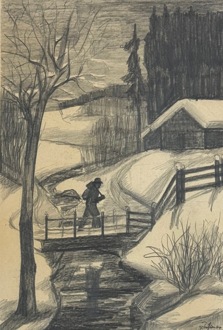 Tritten Gottfried, «Winterarbeit/Bauer» 907 (bereits verkauft)
