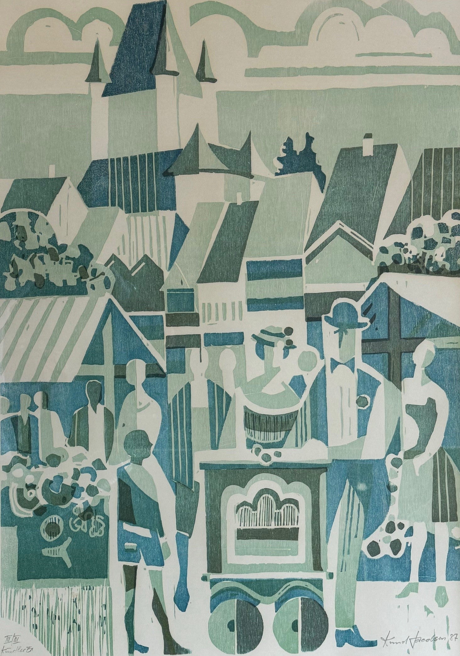 Jacobsen Knud, «Drehorgel in Thun» 935 (bereits verkauft)