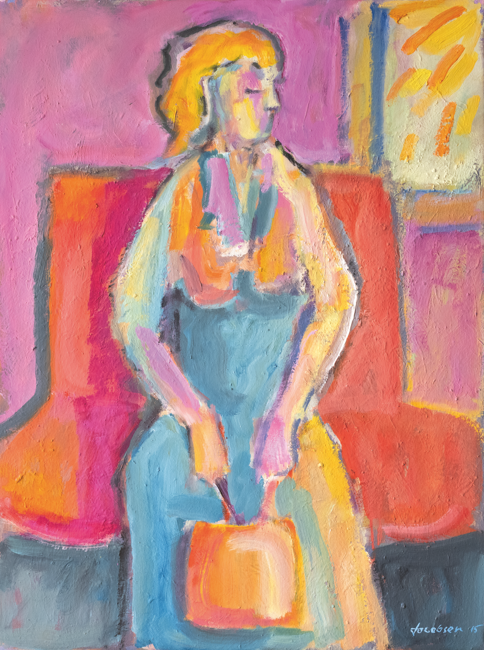 Jacobsen Knud, Frau mit Trommel, 590-III