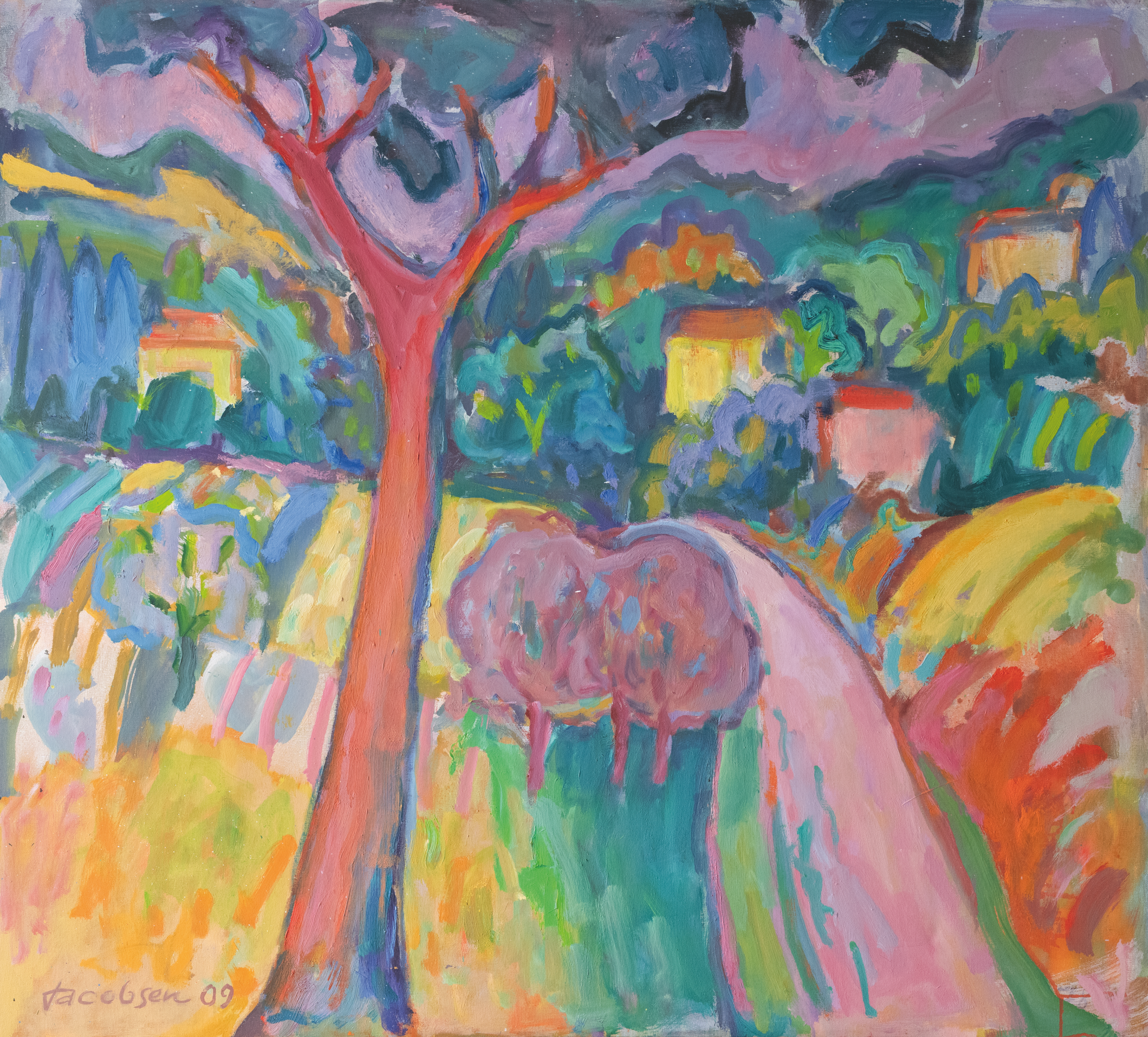 Jacobsen Knud, Baum und Dorf, 588-III