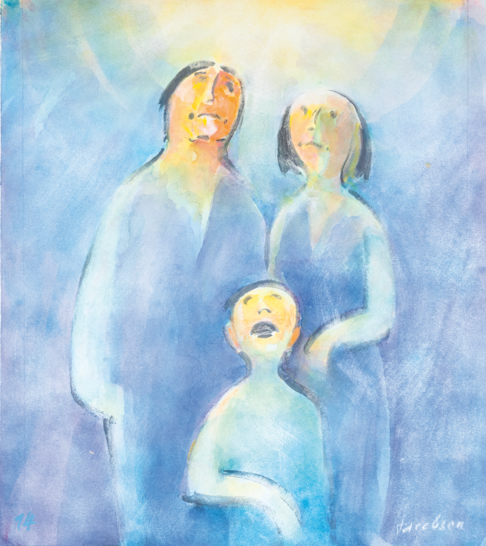 Jacobsen Knud, Familie im Licht, 516-I