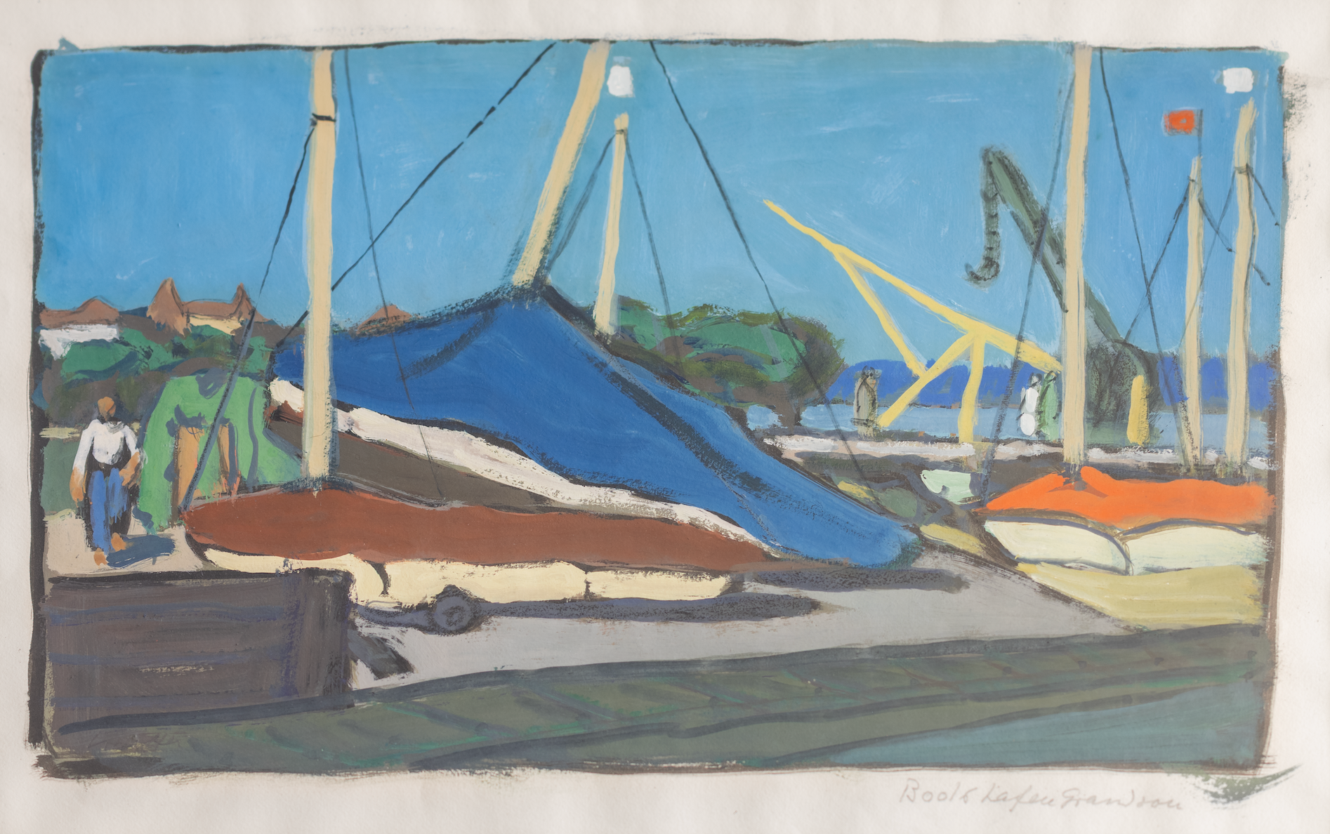 Stauffer Fred, Bootshafen "Grandson", 1179