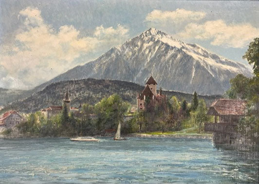 Brand Fritz, «Schloss Spiez vor Niesen», (bereits verkauft)