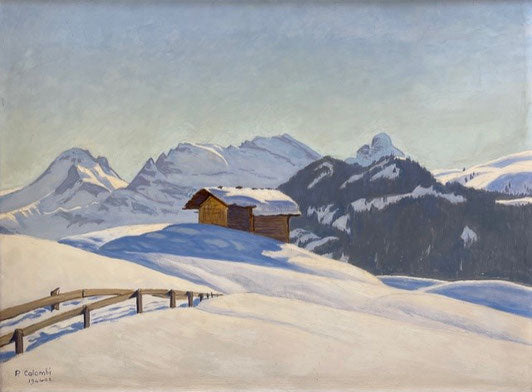 Colombi Plinio, «Winterlandschaft», (bereits verkauft)