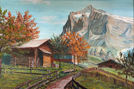 Herzog Emil, «Grindelwald mit Wetterhorn», (bereits verkauft)