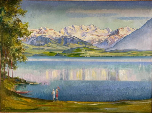 Jacobi Marcus, «Thunersee mit Blümlisalp» (bereits verkauft)