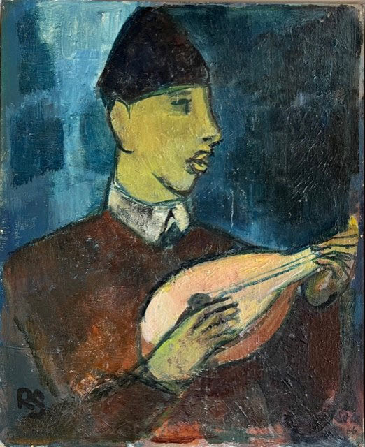 Schär Robert, «Mandolinenspieler», (bereits verkauft)